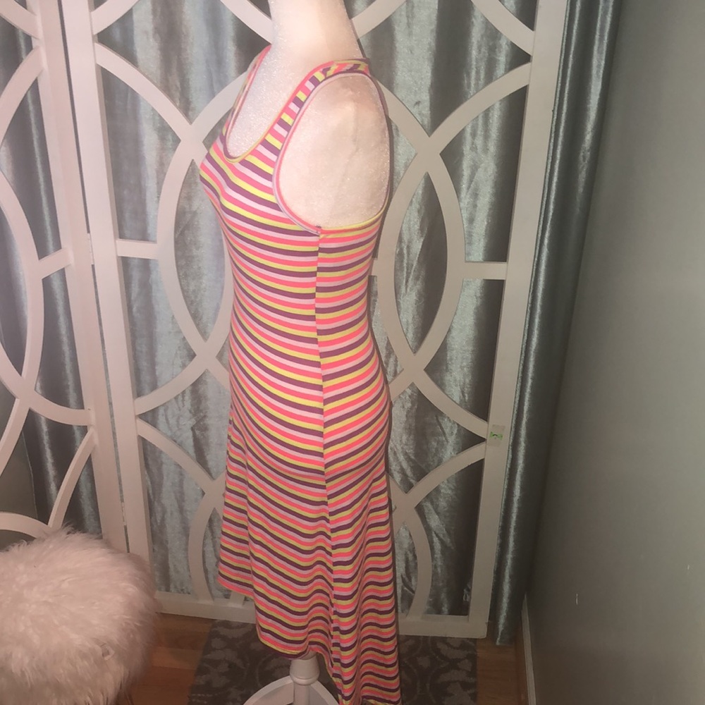 High Low Racer back Tank Dress - Picture 4 of 9
